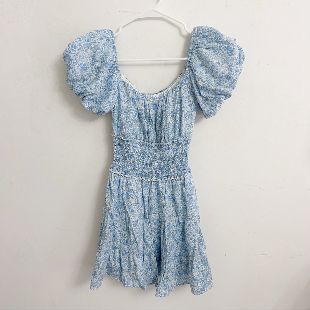 Altar'd State Ivy Floral Light Blue Dress SZ XS - Picture 2 of 2